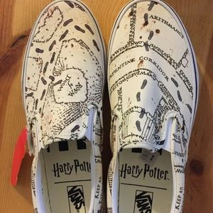 Vans HARRY POTTER Marauders Map Slip-On Shoes
